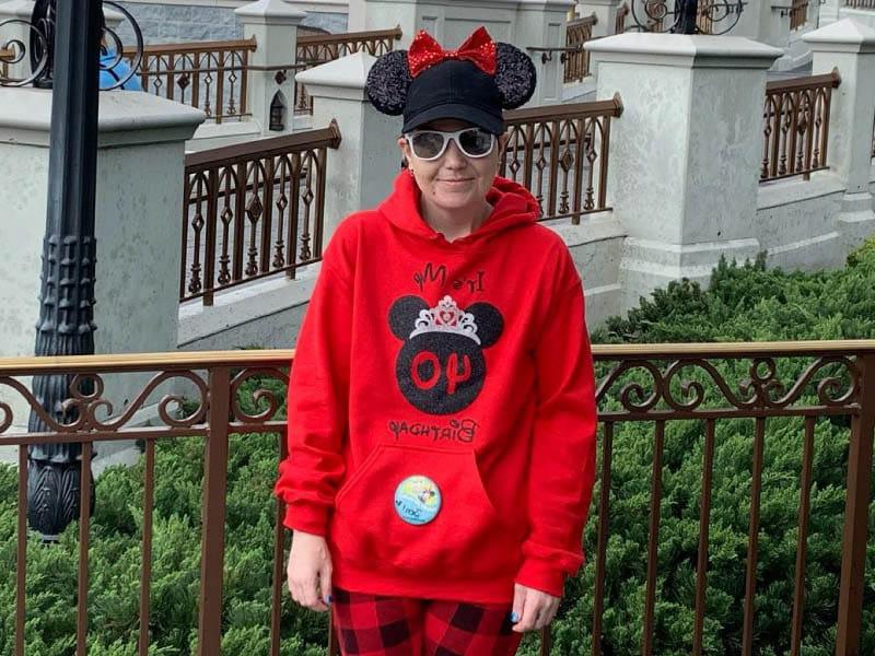 Heart transplant survivor Jen Lentini celebrated her 40th birthday at Disney World. (Photo courtesy of Jen Lentini)